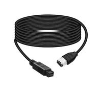 RIIEYOCA 1.8M IEEE 1394 Firewire 6-Pin Male to 9-Pin Male Cable, iLink Adapter Converter Cord for Digital Camera, Camcorder, Laptop, DV, Black(6 to 9)