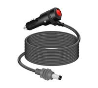 RIIEYOCA 18AWG 12-24V Star/link Mini DC Power Cable with Red On/Off Switch, Cigarette Lighter to 5.5x2.1mm DC Waterproof Plug Power Cord for Car, Truck, RV, Marine （ 3M/10FT）