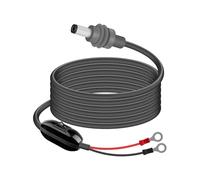 RIIEYOCA 18AWG 12V-24V Star/link Mini DC Power Cable with On/Off Switch,O-Ring to DC 5.5x2.1mm Extension power Cord for RV, Marine, Off-Grid Camping & Overlanding（ 3M/10FT）