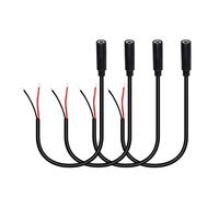 RIIEYOCA 3.5mm Female Plug to Bare Wire Stereo Audio Cable,1/8" TS 2 Pole Mono Female Plug to Open End Audio Cable,for and Audio Equipment Installed or Replace Repair(4 Pack)