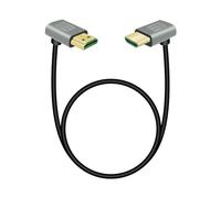 RIIEYOCA 8K 270 Degree HDMI Cable, Up Angle to Down Angle, 48Gbps High Speed 2.1 Supports 8K@60Hz, ARC, 3D for HDTV, Roku Ultra (0.5M)