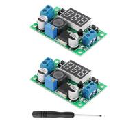 RIIEYOCA DC to dc Buck Converter,4V-40V to 1.25-37V Voltage Regulator, Up to 2A,Step Down DC-Power Supply Module with LED Voltmeter Display(2-Pack)