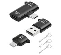 RIIEYOCA Micro SD Card Reader,SD Card Reader to USB C,USB C & USB A & Type C 1 to 2 port 3-PACK Compatible with Micro SDXC,Micro SDHC,Micro SD,Phone,Pad,Laptop