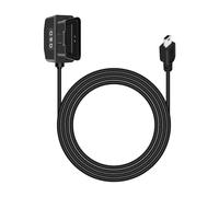 RIIEYOCA OBD Power Cable for Dash Cam, Mini USB to OBD-II Hardwire Adapter with Switch Button Connector Plug and Play 24 Hours Monitoring/ACC Mode (11.5ft/3.5m)