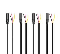 RIIEYOCA Replacement 3.5mm Female Jack to Bare Wire Open End 1/8" TRS 3 Pole Stereo Audio Cable for Audio Equipment Installed or Earphone Microphone Cable Repair,1M(4 Pack)