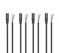 RIIEYOCA Replacement 3.5mm Female Jack to Bare Wire Open End 1/8" TS 2 Pole Stereo Audio Cable for Audio Equipment Installed or Earphone Microphone Cable Repair,1M(4 Pack)