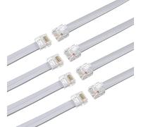 RIIEYOCA Short Cat5e Ethernet Patch Cable 30 CM,Flat RJ45 Computer LAN Network Cord for Router, Modem,Switch, Server(8 Pack, Grey)