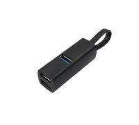 RIIEYOCA USB A zu USB 3.0 Hub, 3-Port USB 3.0 Extender, USB 2.0 Hub, Mini Aluminium Portable 3-Port Splitter Storage USB Hub Expansion Hub für Autos, Handys, Notebooks, PC