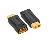 RIIEYOCA XT60 Male to Female Connector, XT60 Gender Changer no Wire Adapter for RC car, FPV drone, LiPo Battery, Laptop Power Supplies, etc (mf)