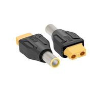 RIIEYOCA XT60 to DC7909 Adapter, XT60 Female to DC 7.9mm X 0.9mm Male no Wire Adapter for RC car, FPV drone, LiPo Battery, Laptop Power Supplies, etc (2PCS)