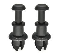 Riiichflowshop 2 Pcs/Set Parcel Shelf Load Cover Strap Pin Clip Retaining Hook Paired Black Clips for 5 Mk6 Push-in Rivets Black Plastic