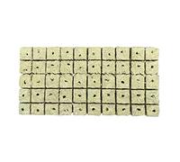 Riiichflowshop 50Pcs Rock Wool Grow Cubes for Cuttings Cloning Propagation Seed Starting Rockwool