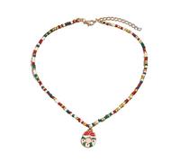 Riiichflowshop Beautiful Women's Christmas Necklace Adornment With Colorful Beads And Styles Pendant For Fahsion Enthusiasts