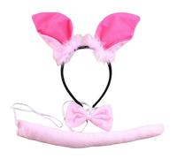 Riiichflowshop Cartoon Animal Costume Cosplay Headband/Tail/Bowtie Theme Party Clothing Masquerades Dress Up Kid Roleplay Clothes