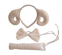 Riiichflowshop Cartoon Animal Costume Cosplay Headband/Tail/Bowtie Theme Party Clothing Masquerades Dress Up Kid Roleplay Clothes