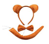 Riiichflowshop Cartoon Animal Costume Cosplay Headband/Tail/Bowtie Theme Party Clothing Masquerades Dress Up Kid Roleplay Clothes