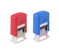 Riiichflowshop Handheld Date Stamps Self-Return Ink Clear Stamp -Friendly 2.99x1.81x1.06in for Home Office Paper Work Scrapbook Plastic
