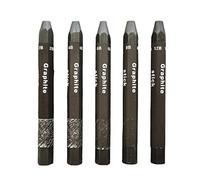 Riiichflowshop Stick Set Water Soluble Artist Sketching Pencil Hexagon Shape for Painter Drawing Writing Shading 5pcs Graphite
