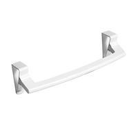 Riiichflowshop Towel Rack Over Door Towel Hanging Holder ABS Bathroom Kitchen Cabinet Towel Rag Rack Shelf Hanger for Cupboard Door White ABS