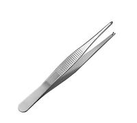 Riiichflowshop Upgraded Plastic- y Forceps Straight Fine Point with Inserts Surgical Veterinary Instrument Stainless Steel Stainless Steel