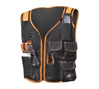 Riiichflowshop Work Vest Tool Vest Bag Multi-Pocket Safety Maintenance Kit Adjustable Waist Bag for Carpenter Electricians