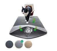 riijk Cat litter mat for the cat litter tray - the XXL litter trap mat 30'' x 24'', Material BPA Free, Soft on Paws and Washable
