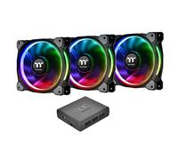 Thermaltake CL-F056-PL14SW-A Riing Plus 14 LED RGB Radiator Fan - Black (Pack of 3)