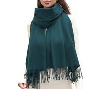 RIIQIICHY Ladies Green Scarf for Women Scarves Wraps Winter Cashmere Like Pashmina Shawl Wedding Gifts