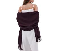 RIIQIICHY Purple Pashmina Shawls and Wraps for Women Wedding Ladies Winter Scarf