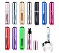 Riisoyu 10 Pcs Perfume Atomiser, 5ml Portable Mini Travel Perfume Atomiser Refillable Spray Bottles with Window Travel Perfume Bottle Empty Atomizer Bottle for for Handbag, Travel, Holiday, Pocket