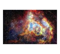 Riivvdise Outer Space Fish Tank Background Fantasy Alien Planet Nebula and Galaxies Terrarium Background Stars Nebula Atmosphere Aquarium Background Outer Space Reptile Habitat Background 36x18in