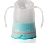 RiJe Petite Dysphagia Regulating Drinking Cup for Difficulty Swallowing Disorders (5 oz) - Controlled Sips Cup Prevents Aspiration - 2 Handles for Secure Grip - Adjustable 4cc-12cc, Made in Canada