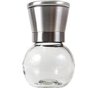 RiJpex Salt and Pepper Mill,Grinder Spice Mill,Pepper Salt Mill 210ml/7.10oz Manual Seasoning Glass Round Bottle Grinder Kitchen Tool Stainless Lid Kitchen Accessories