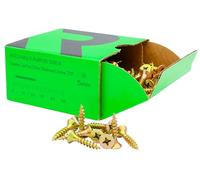 RIKA MPSR022 5.0 x 25mm YZP Hitech Multi-Purpose Screw 200pk For Hardwood Softwood Chipboard MDF Plastic PVCU Thin Sheet Metal & More Corrosion Resistant Double Countersunk