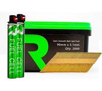 Rikä FFNR006 1st Fix Collated Nails Galv Smth 90 x 3.1mm 2000pk (2pk Fuel Cells)