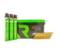 Rikä Rika 63 X 2.8mm Collated Nails Galvanised Ring 34 Degree 3000Pk (3Pk Fuel Cells)