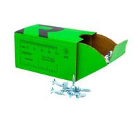 Rikä Rika Woodscrew 6 X 1In Twin-Thread Csk Bzp 200Pk Sharp Point Pozi Wood Screw