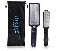 Rikans Foot Rasp Foot File - Stainless Steel - Coarse - 2 Count - Modern Design - Dry or Wet Use - Spa Pedicure at Home - Customer