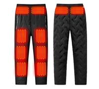 RIKAY Heated Pants for Men UK Sale,Heated Trousers Women,Men's Waterproof Hiking Walking Trousers,Fleece Heating Trouser,Mens Winter Warm Ski Trousers,Drawstring Fleece Lined Outdoor Pants