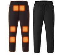 RIKAY Heating Trousers for Women Men USB Electric Heated Pants Winter Warm Activewear with Drawstring and Pockets Straight Leg Heated Pant for Outdoor Snow Ski Hiking Fishing Walking Trouser