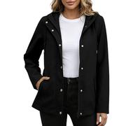RIKAY Rain Coats for Women UK Lightweight Waterproof Outdoor Sport Jacket with Hood Functional Spring Summer Autumn Zip Up Jackets Breathable Raincoat Active Casual Waterproof Hiking Jackets