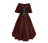 RIKAY Renaissance Costume Women Medieval Dresses Irish Over Plue Size Deluxe Victorian Retro Cosplay Halloween Vintage Victorian Faire Costumes