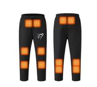RIKAY Unisex Heated Trousers Heated Pants for Men and Women Outdoor Winter Warm Windproof Heating Pants Softshell Rechargeable Hiking Walking Skiing Fishing Working Trousers Machine Washable