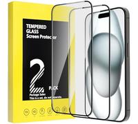 Rikazon for iPhone 15/16 Screen Protector 6.1 inch, 2 Pack Tempered Glass Film 9H Phone Screen Protectors Anti-Scratch Anti-Shatter Anti-Impact Bubble Free Ultra Resistant with Installation Tool