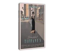RIKCAT Breakfast at Tiffany's Movie Canvas Poster Wall Art Decor Print Picture Paintings for Living Room Bedroom Decoration Frame-style 16x24inch(40x60cm)