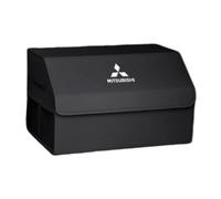 RIKCAT Car Boot Organiser for Mitsubishi Triton Club Cab Chassis, Car Boot Tidy Storage Box Vehicle Storage Leather Foldable Boot Bags Tidy Trunk Organizer Box Waterproof Interior Accessories,A-M