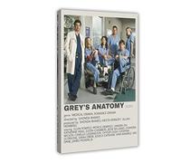 RIKCAT Classic Series Greys Anatomy Poster Canvas Poster Bedroom Decor Sports Landscape Office Room Decor Gift Frame-style 08x12inch(20x30cm)