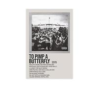 RIKCAT Kendrick Lamar to Pimp A Butterfly Canvas Poster Bedroom Decor Sports Landscape Office Room Decor Gift Unframe-style 16x24inch(40x60cm)