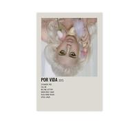 RIKCAT Singer Kali Uchis Por Vida Album Cover Canvas Poster Bedroom Decor Sports Landscape Office Room Decor Gift Unframe-style 12x18inch(30x45cm)