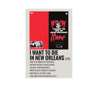 RIKCAT Suicideboys I Want to Die in New Orleans Album Cover Canvas Poster Wall Art Decor Print Picture Paintings for Living Room Bedroom Decoration Unframe-style 12x18inch(30x45cm)